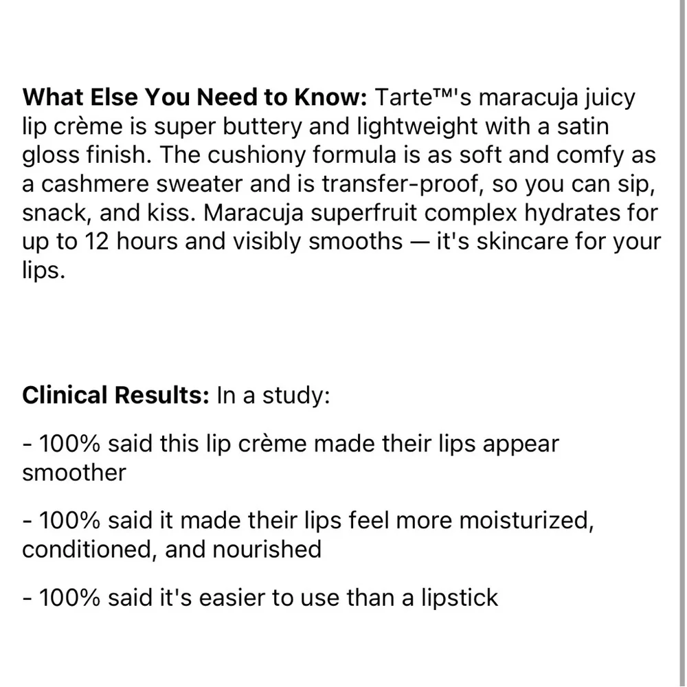 🌿 TARTE maracuja juicy lip crème - Mauve